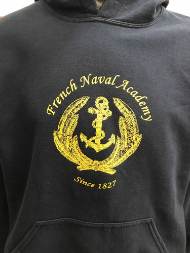 Buzo Canguro Gildan French Naval Academy Talle Large