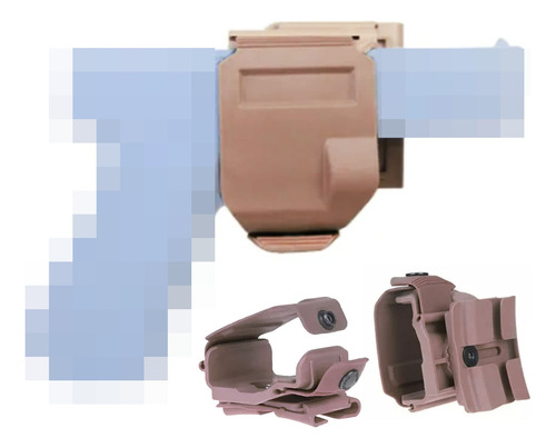 Gun Clip Para Marcadora Airsoft Solo Glock 17 Tan