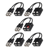 Pack X5 Par Balun Video 8mp Presion Bnc Utp Cctv Camara Dvr