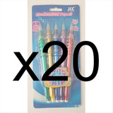 Lapicero Portaminas Jkc 0.5 Mm Glitter Kawaii Pq 20 Set 5 Pz