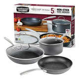 Set 5 Utensilios De Cocina Granite Stone Pro Antiadherentes