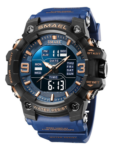 Smael 8049 Reloj Con Pantalla Doble Resistente Al Agua Hasta