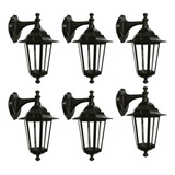 Arandela De Parede Tlf 27 Colonial Taschibra Kit Com 6 Peças Cor Preto 110v/220v