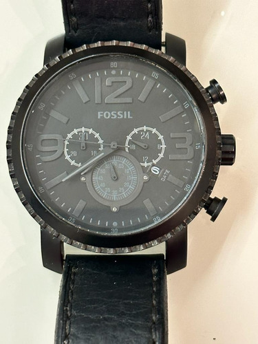 Relógio Masculino Original Marca Fóssil Usado Pulseira Couro