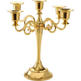 5arm Candelabro Portavelas De Metal Para Bodas/cenas/fiestas