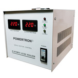 Regulador De Voltaje 3 Kva 220 Volts Marca Powertron ® Blanco