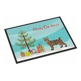 Felpudo Navidad Gato Pixie Bob #1 24x36