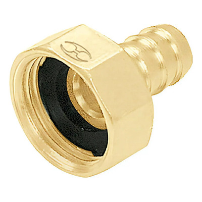 Conexión Laton Hembra 3/4' Manguera, Blister Truper 12286 Color Dorado