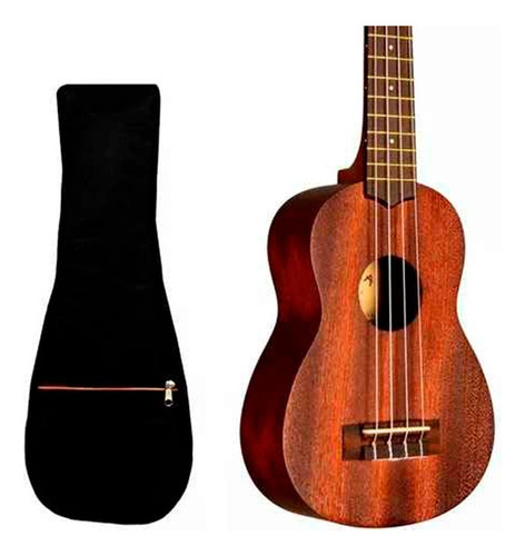 Ukelele Soprano Makala Mks Madera Caoba + Funda