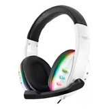 Audífonos Diadema Gamer Headset Luces Led Rgb Con Micrófono Color Colores Luz Colores