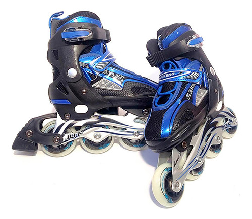 Rollers Patines Profesionales Para Niños Azul Jufeng 