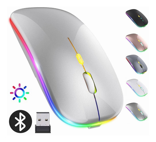 Mouse Bluetooth Silencio Inalámbrico Recargable Para iPad/pc