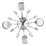 Utensilios De Cocina Reloj-tonos De Plata, Cucharas,