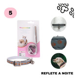 Kit 5 Coleiras Anti Parasita Atacado Reflexivo Segurança Cão