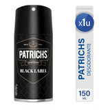 Patrichs Desodorante Aerosol Black Label Noir - Mejor Precio
