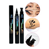 Delineador Cat Eyes Kiss Beauty Doble Magico Maquillaje