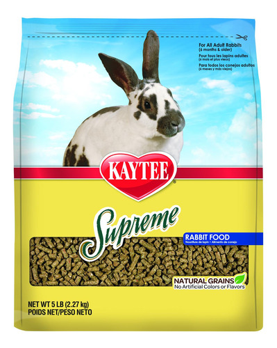 Alimento Kaytee Supreme Conejo Pellets 5 Lb O 2.26 Kg