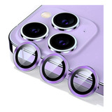 Protector Cámara Vidrio Aro Metálico Para iPhone 11 Pro Max