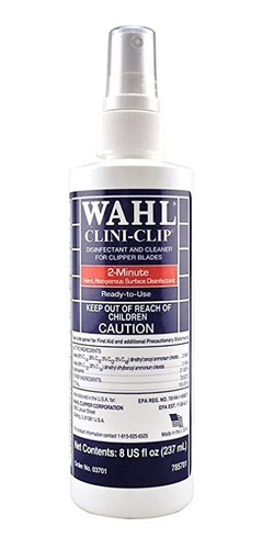 Desinfectante Wahl Spray Clini Clip Limpiador De Cuchillas 