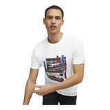 Remera Puma Bmw Mms Car Graphic Hombre Moda Blanco