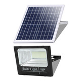 Reflector Led 100w + Panel Solar Exterior Con Control Remoto