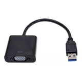 Cabo Adaptador Conversor Usb 3.0 2.0 Para Vga Até 1920x1080 