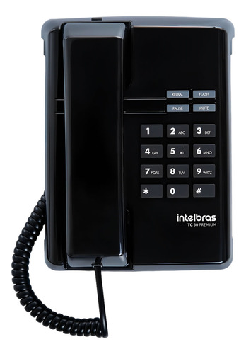 Telefone Com Fio De Mesa E Parede Intelbras Tc 50 Premium