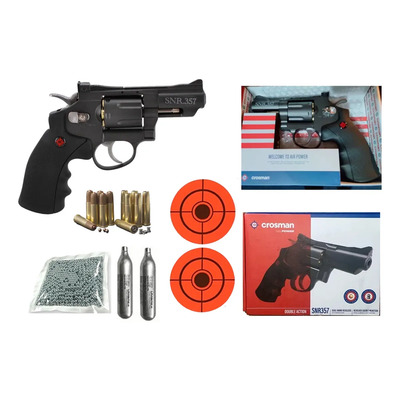 Revolver Pistola Crosman Co2 Snr357 Cuerpo Metal Calibre 45 | Envío gratis