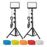 Ubeesize Kit De Luz De Video Led, 2 Piezas De Iluminación De