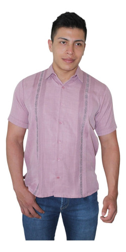 Guayabera De Lino Fresco Para Hombre Incluye Cubre Polvos 