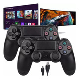 Kit 2 Controle Sem Fio Compatível Ps4 Game Pass Tv Samsung