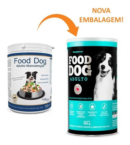 Food Dog Adulto Manutenção Suplemento Cães Botupharma 500g