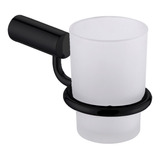 Porta Vaso De Baño Negro Mate Acero Inoxidable Rubinett