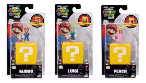 3 Sets De Minifiguras De Super Mario Bros 