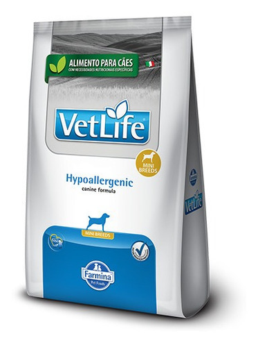Alimento Vet Life Natural Canine Hypoallergenic Para Perro Adulto De Raza Mini Sabor Mix En Bolsa De 2kg