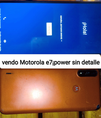 Motorola E7¡ Power Sin Detalle Con Cargador 90 Mil Con Carga