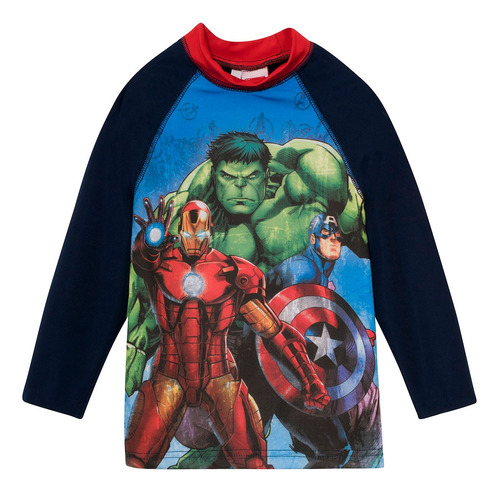 Remera Niño Proteccion Solar Uv Avengers