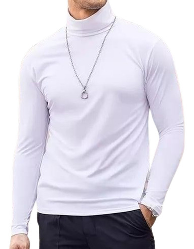 Camisetas Manga Larga Cuellos Alto 100% Algodon Nacional