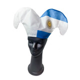 Gorro Argentina Mundial Arlequin X10 Cotillon Sergio Once