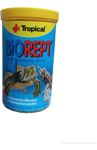 Biorept 300g/1000 Ml Alimento Para Tortugas Acuaticas Y Sem 