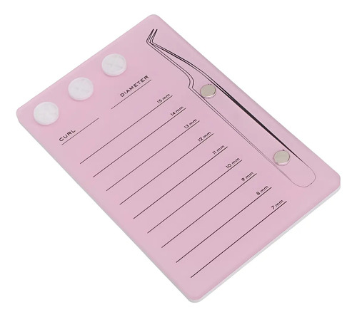 Paleta Acrílica Con Imán; Soporte Para Aplicación Pestañas