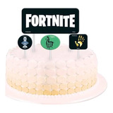 Topper Para Bolo Fortnite Festcolor 4und