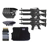 Paquete 4 Tippmann Alpha Black Bravo One Gotcha Co2 Xtrm P