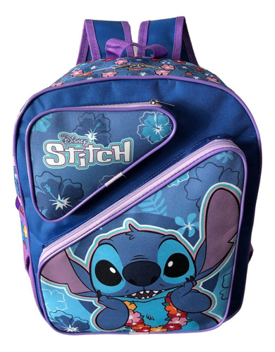 Mochila Infantil Lilo & Stitch Aloha Azul 3b G Costas Menina