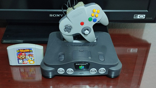 Consola Nintendo 64 Completo Super Smash Bros