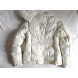 Campera Puffer 47 Street Blanca C/ Capucha Tl/44 Hello Kitty