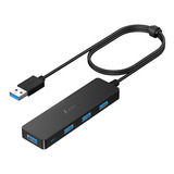 Aceele Divisor Usb Hub 3.0 Con Cable De Extensin De 4 Pies D