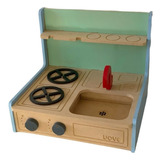 Cocinita De Mesada Infantil Juego De Rol Juguete Ludico Niño