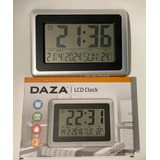 Reloj De Pared Grande Lcd  Temperatura Fecha Snooze Alarma