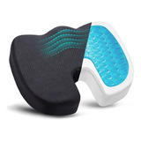 Assento Em Gel Silicone Ortopédica Almofada Com Capa Cóccix